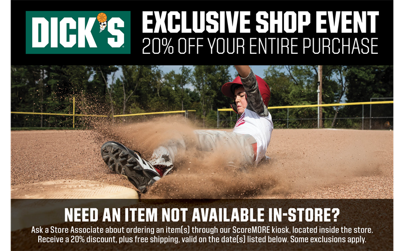 WAA Days at Dick's Sporting Goods is March 1st-3rd